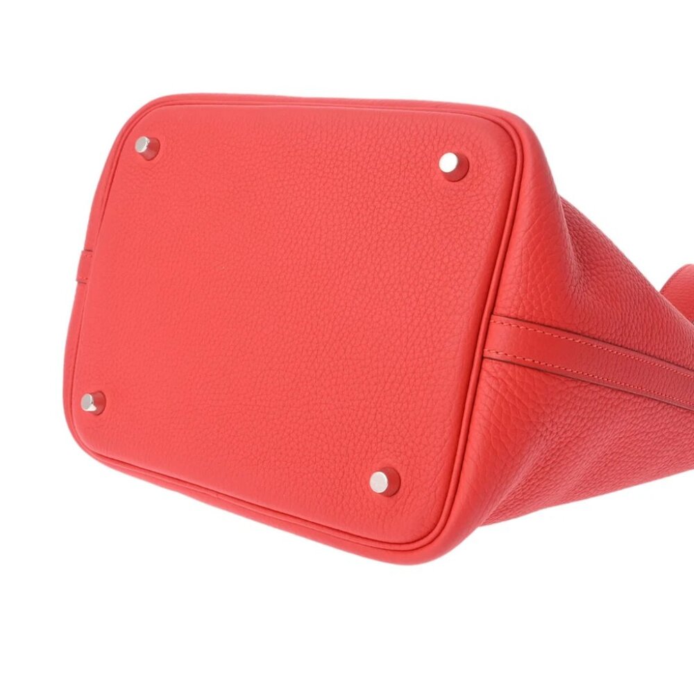 HERMES Picotan Lock MM Rouge casaque hand bag - Picture 9 of 12